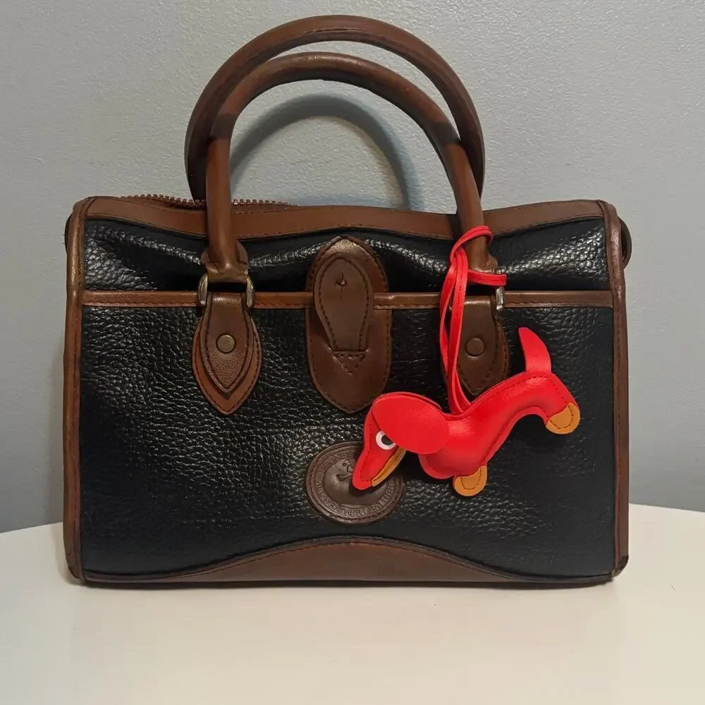 Dachshund Bag Charm Keychain Faux Leather Dog Mom Y2K Cottagecore Red NWT - Picture 7 of 11